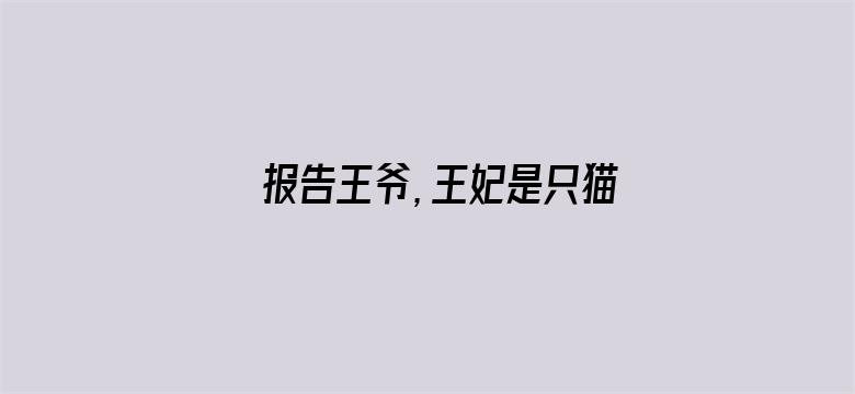 报告王爷，王妃是只猫2